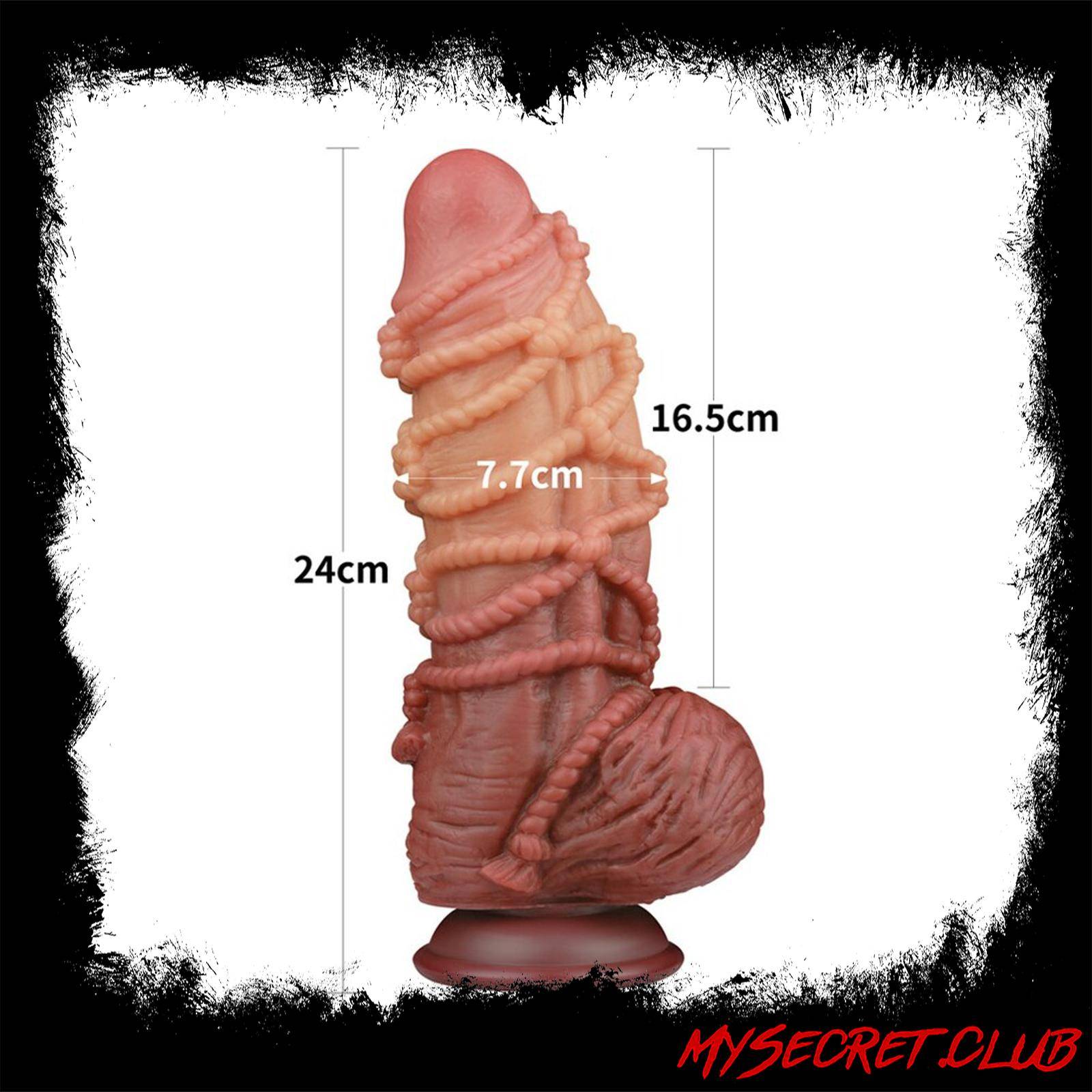 Lovetoy Extreme Dildo With Rope Pattern