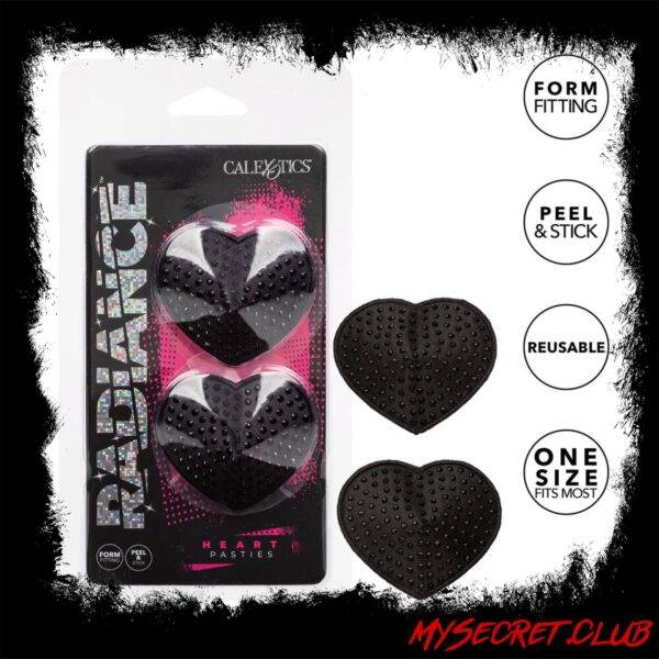 Radiance Black Heart Pasties