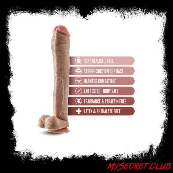 Dr. Skin Mr. Ed 13 Inch Dildo With Balls