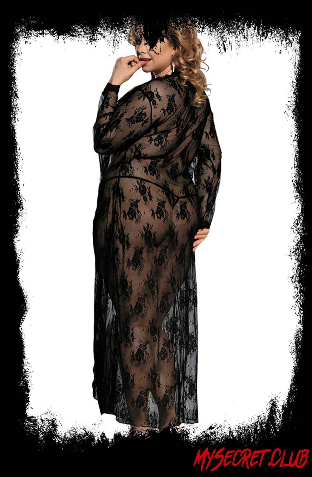 YesX Long Black Gown