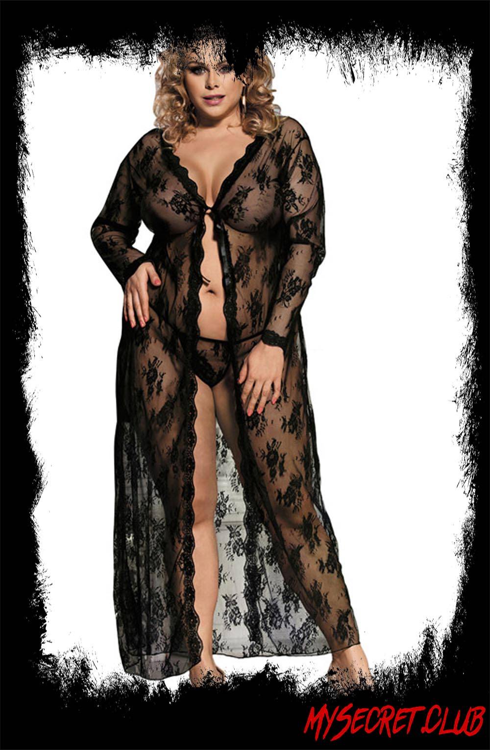 YesX Long Black Gown