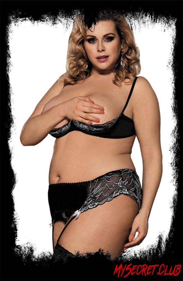 YesX Shelf Bra Set Black
