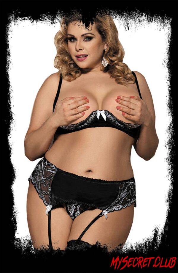 YesX Shelf Bra Set Black