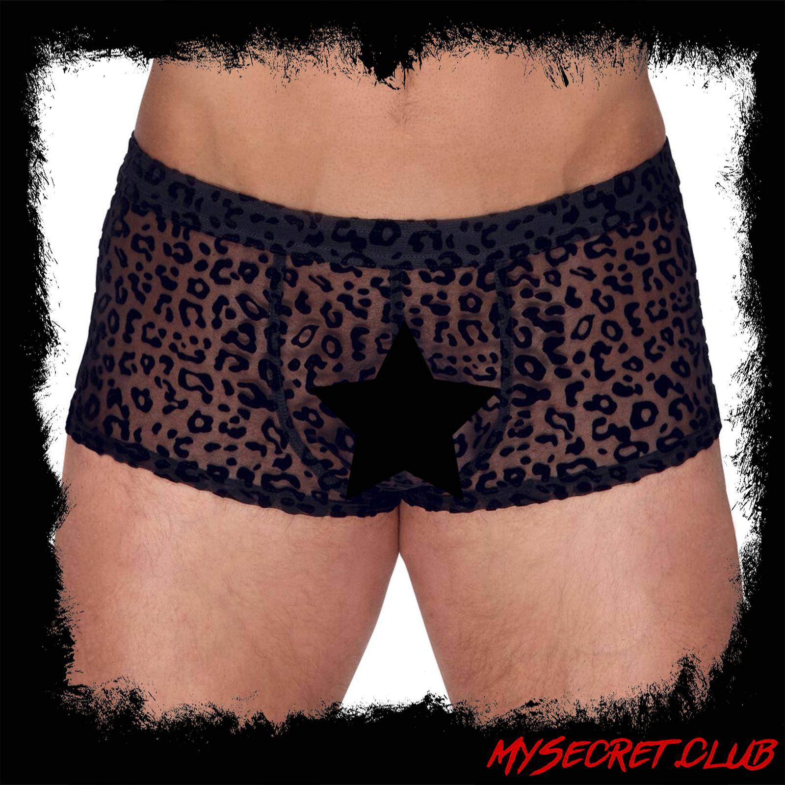 Noir Sheer Animal Print Pants