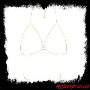 Bijoux Indiscrets Magnifique Bra Chain Gold