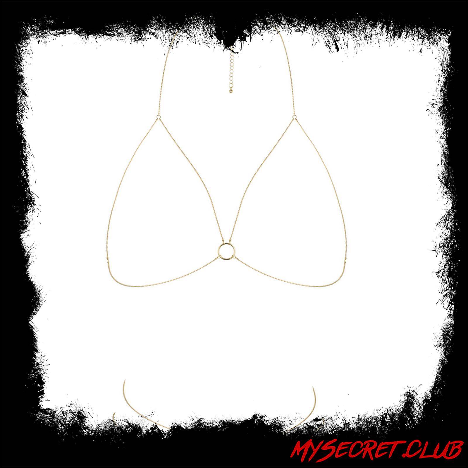 Bijoux Indiscrets Magnifique Bra Chain Gold