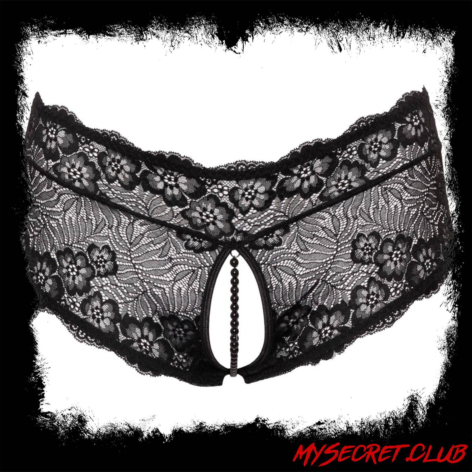 Cottelli Curves Panties With Pearl Chain