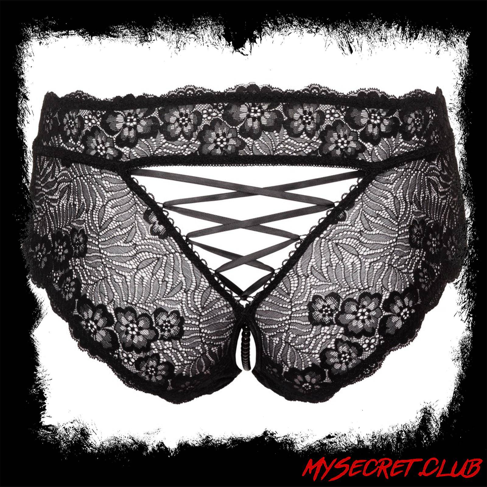 Cottelli Curves Panties With Pearl Chain