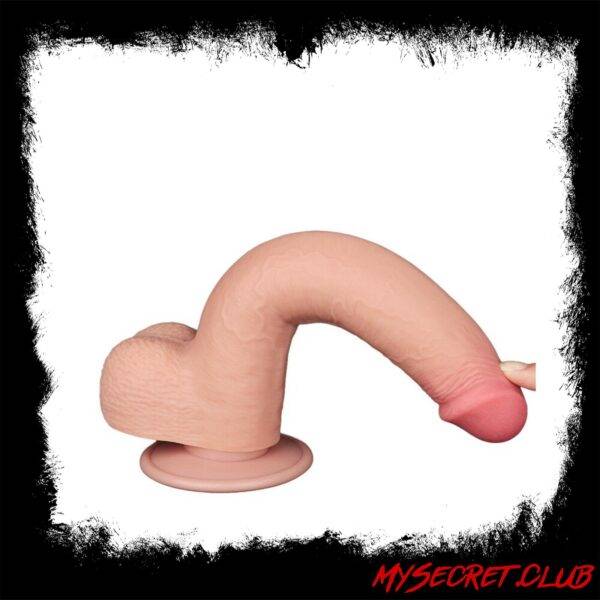 Lovetoy Sliding Easy Bend Skin Dildo 9 Inch