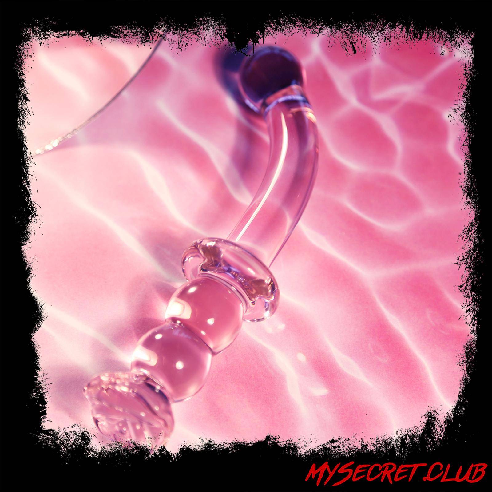 Glaze Glass Rosebud G-Spot Dildo