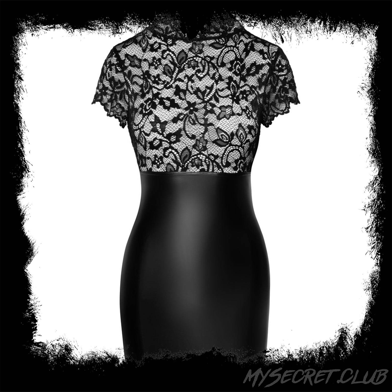 Noir Lace Mini Dress
