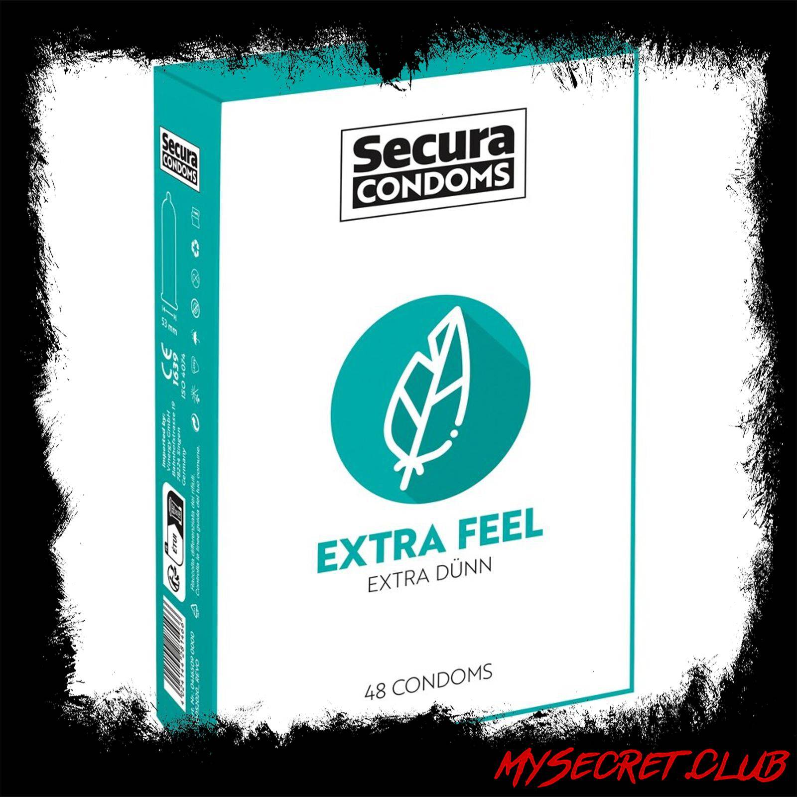 Secura Condoms 48 Pack Extra Feel