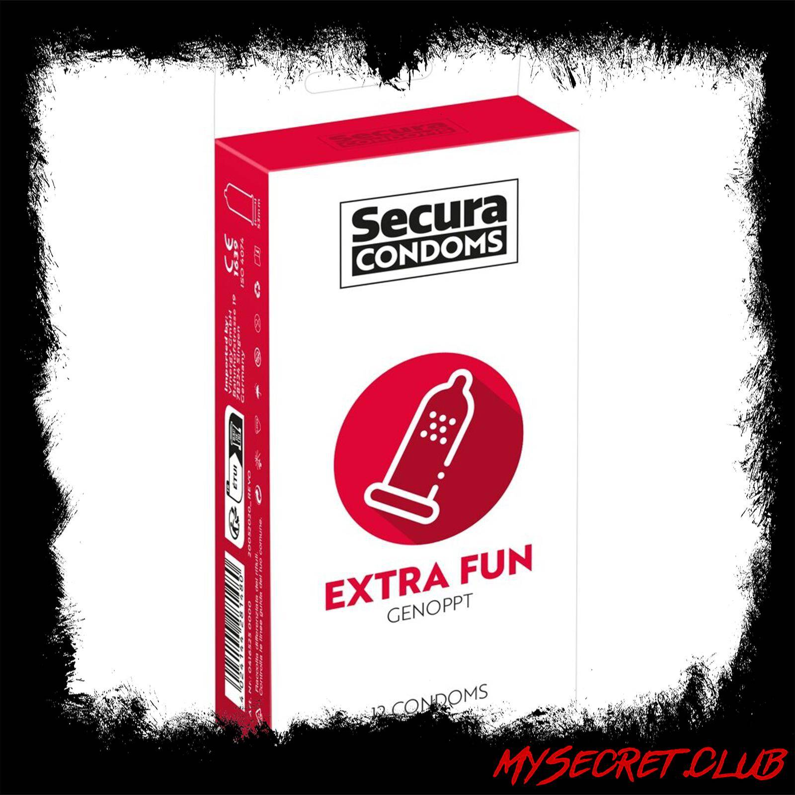 Secura Condoms 12 Pack Extra Fun