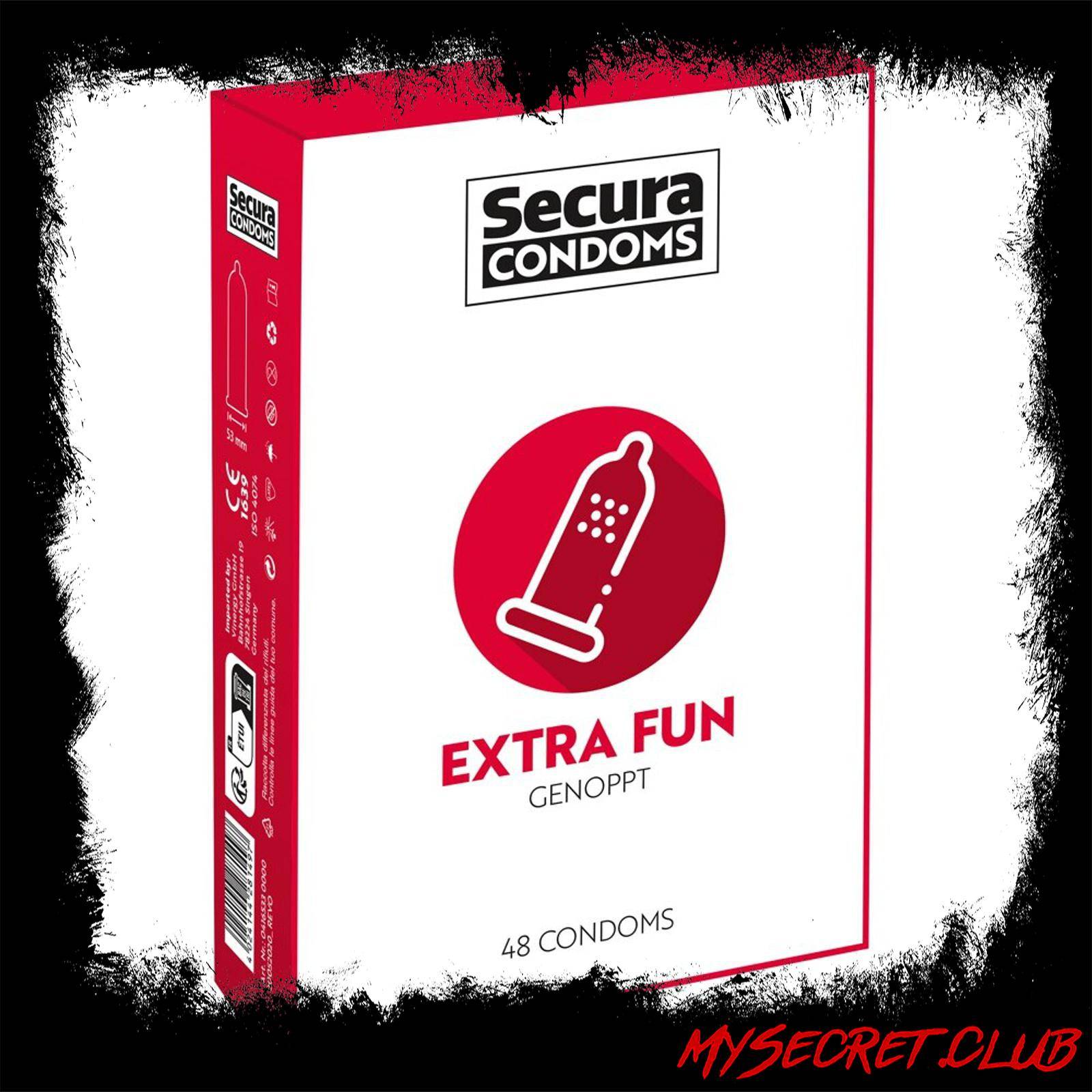 Secura Condoms 48 Pack Extra Fun