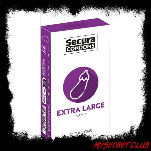 Secura Condoms 12 Pack Extra Large
