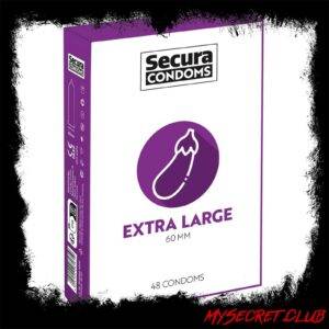 Secura Condoms 48 Pack Extra Large