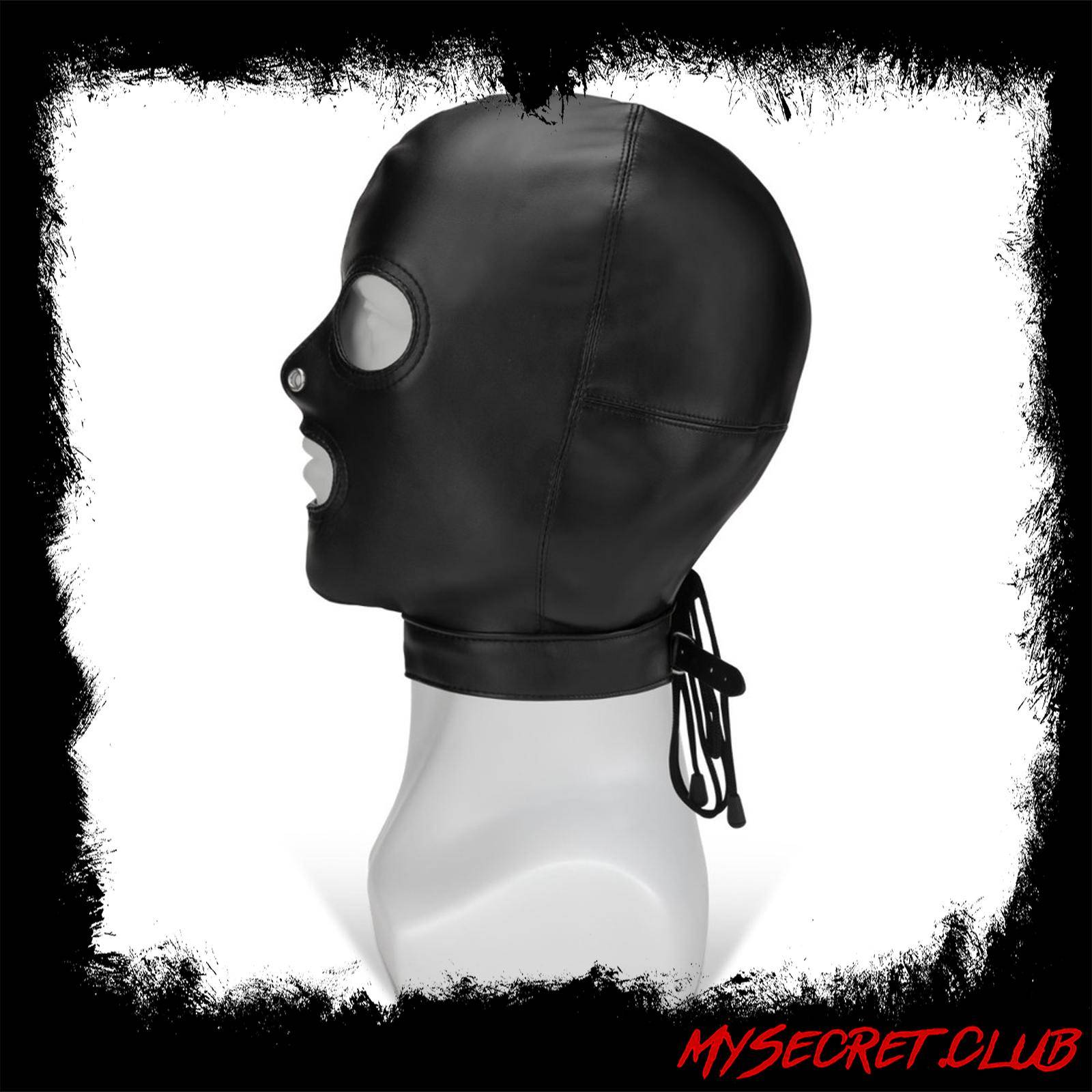 Me You Us Black Hood With Eyes Nose Mouth