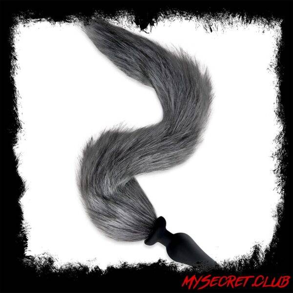 Furry Tales Grey Foxtail Butt Plug