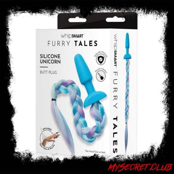 Furry Tales Silicone Unicorn Tail Butt Plug
