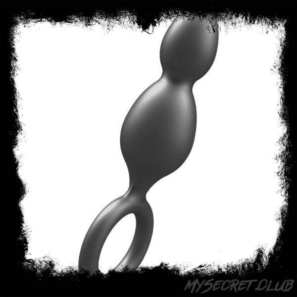ToyJoy Buttocks The Plugger 2 Balls Metallic Silicone Plug