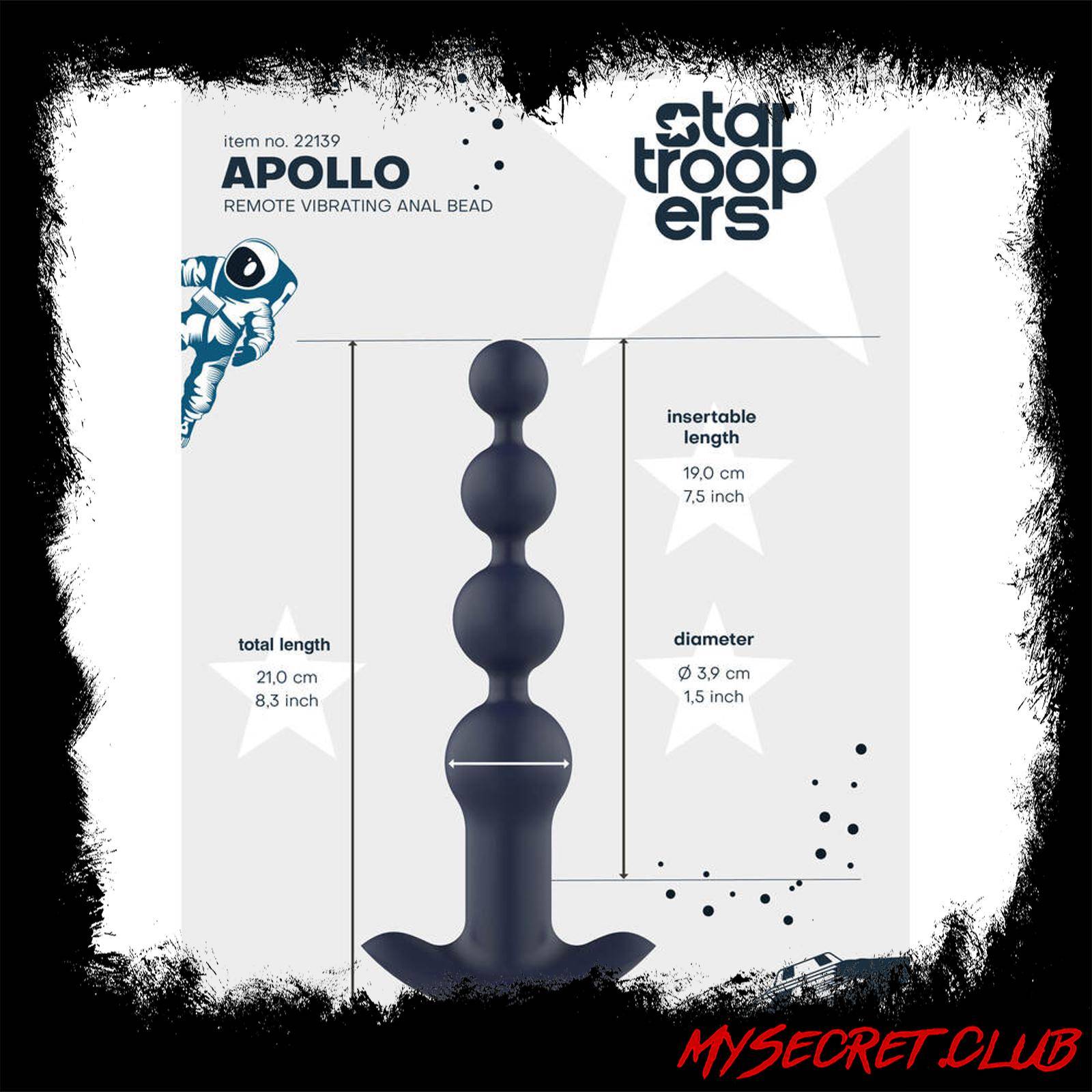 Startroopers Apollo Remote Vibrating Anal Beads