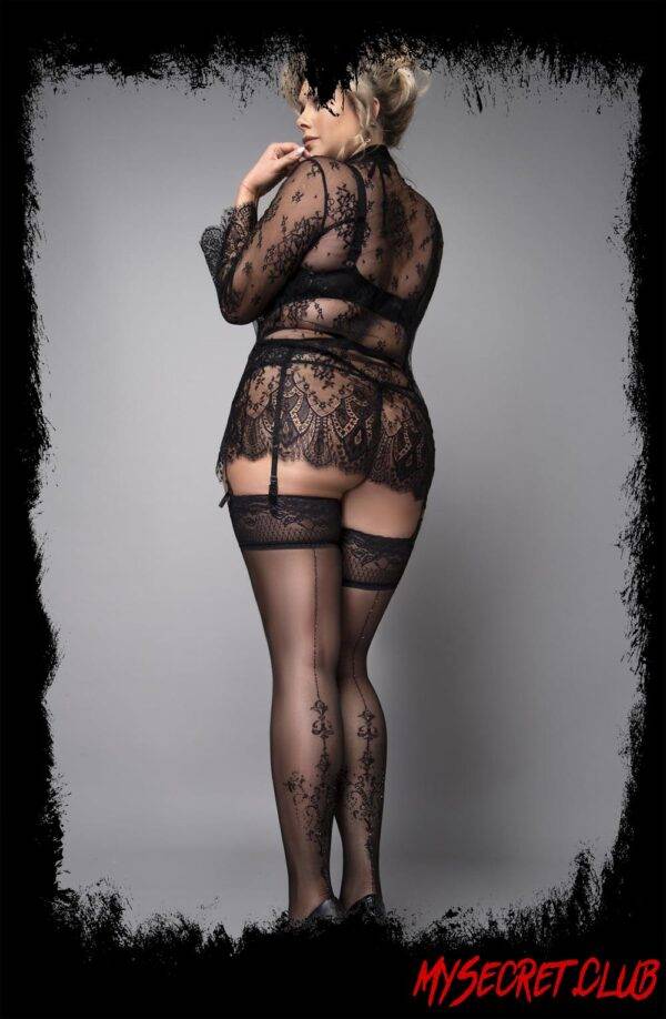 Ballerina Black Hold Ups Plus