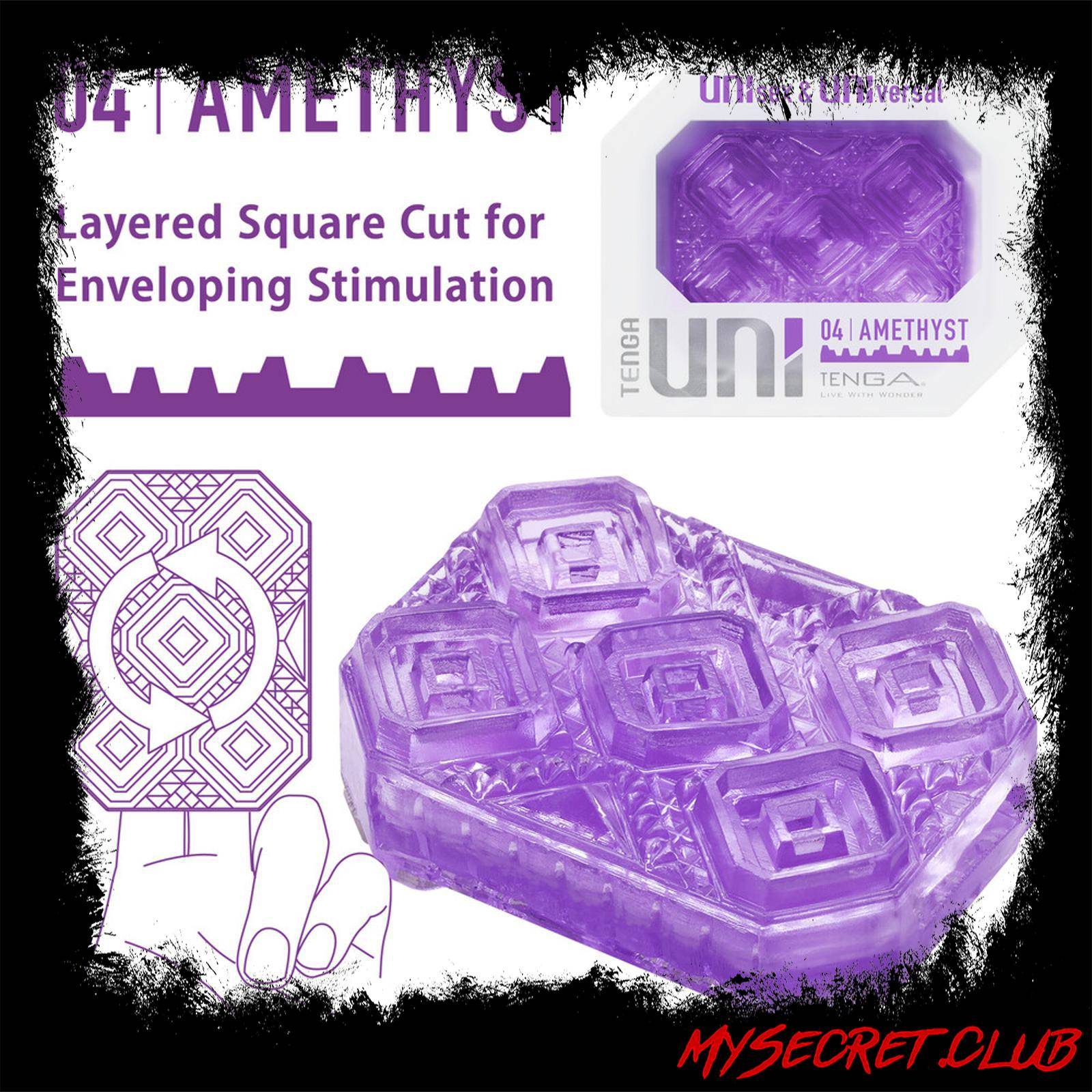 Tenga UNI Amethyst Sleeve Masturbator