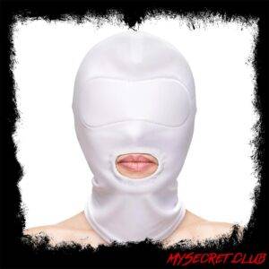Fetish and Fashion Mouth Hood White