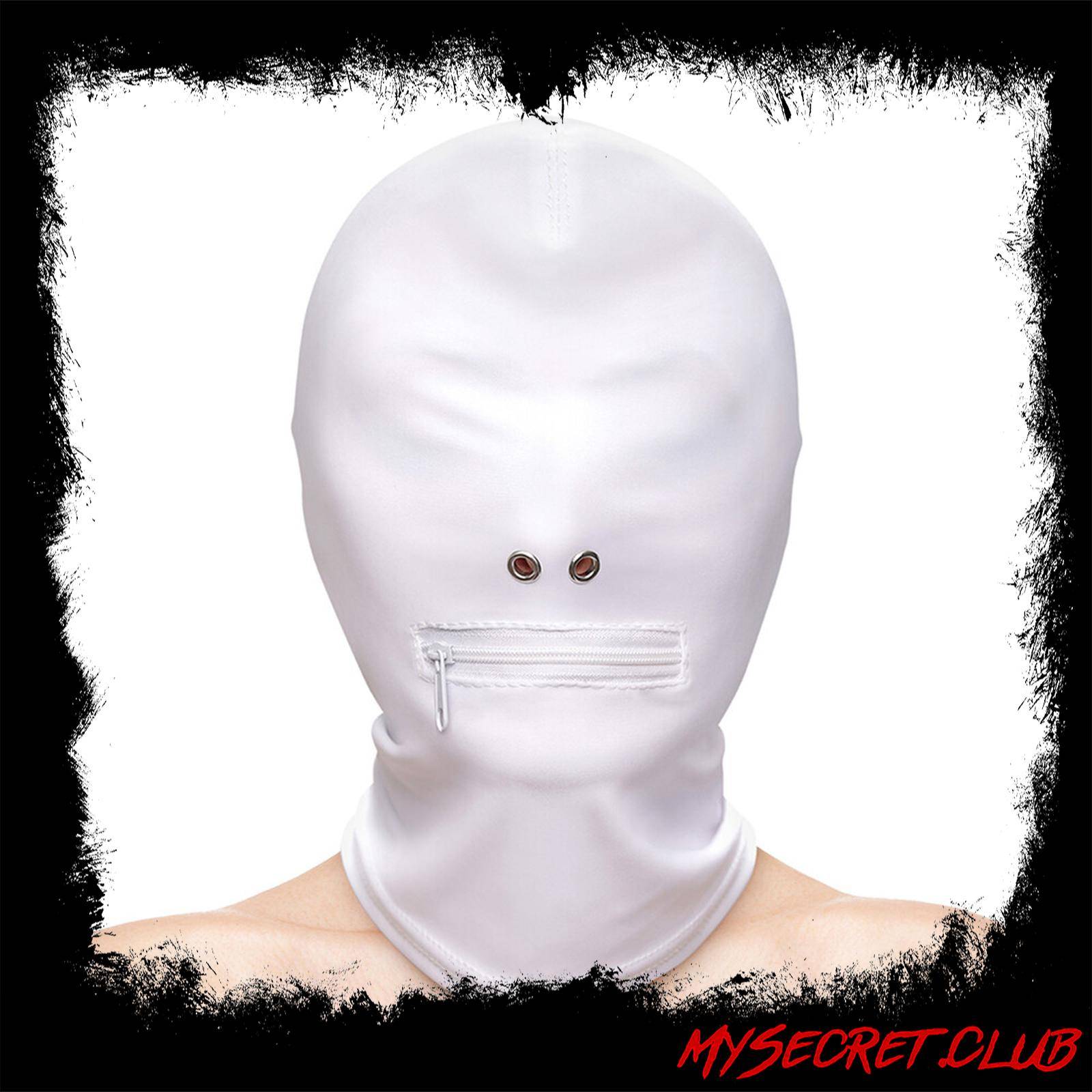 Fetish and Fashion Zipped Mouth Hood