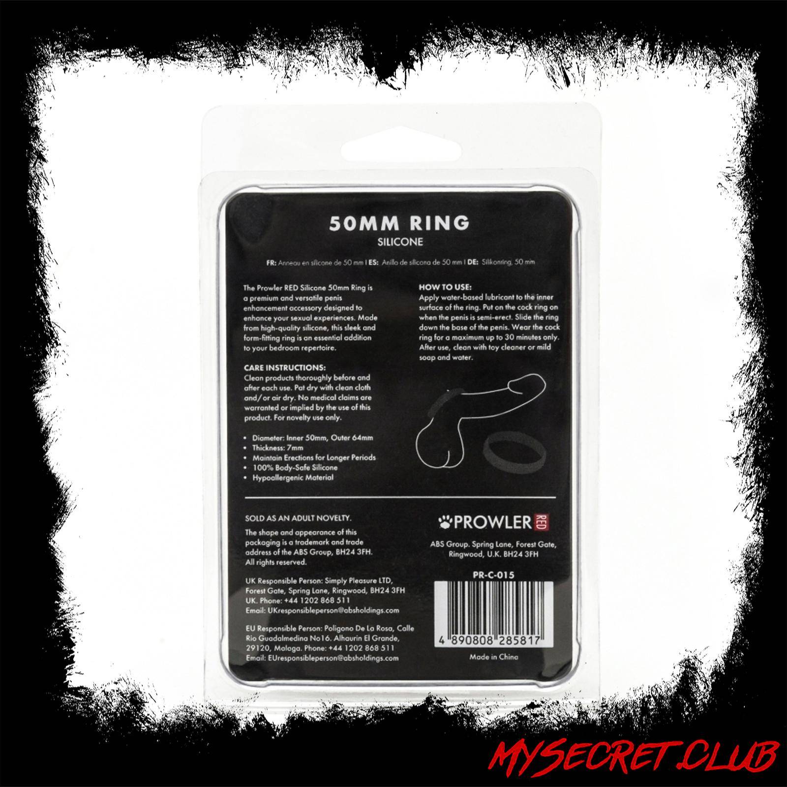 Prowler Red Silicone 50mm Ring