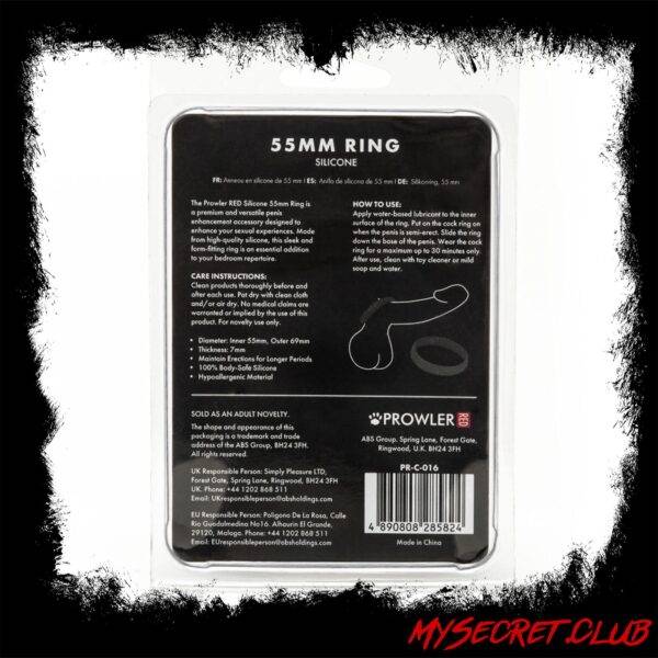 Prowler Red Silicone 55mm Ring