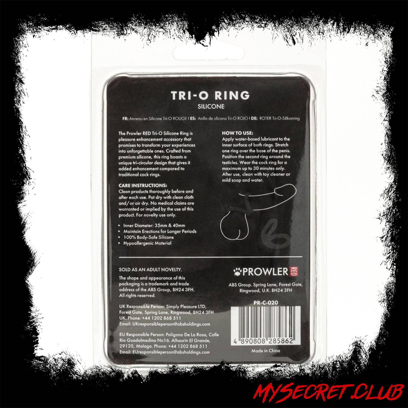 Prowler Red Tri O Silicone Ring