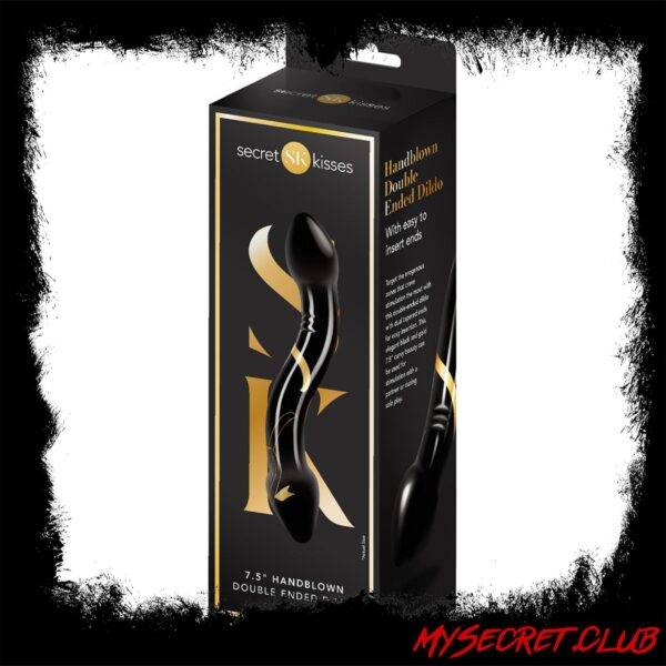 Secret Kisses 7.5 Inch Double Ended Glass Dildo