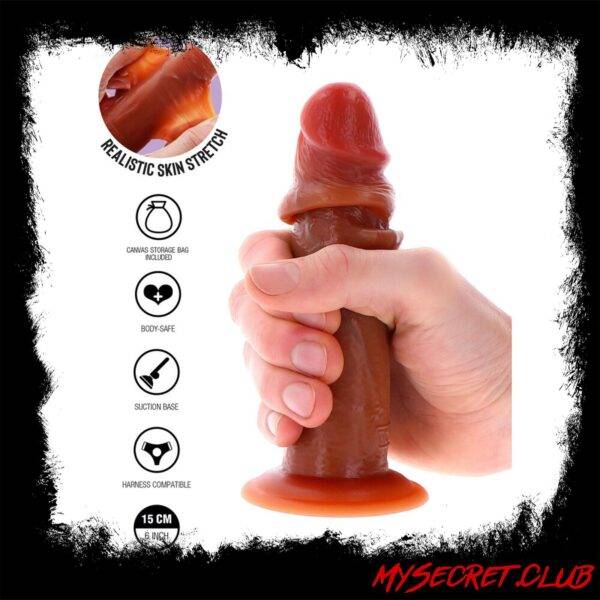 ToyJoy Get Real Silicone Sliding Foreskin Dong