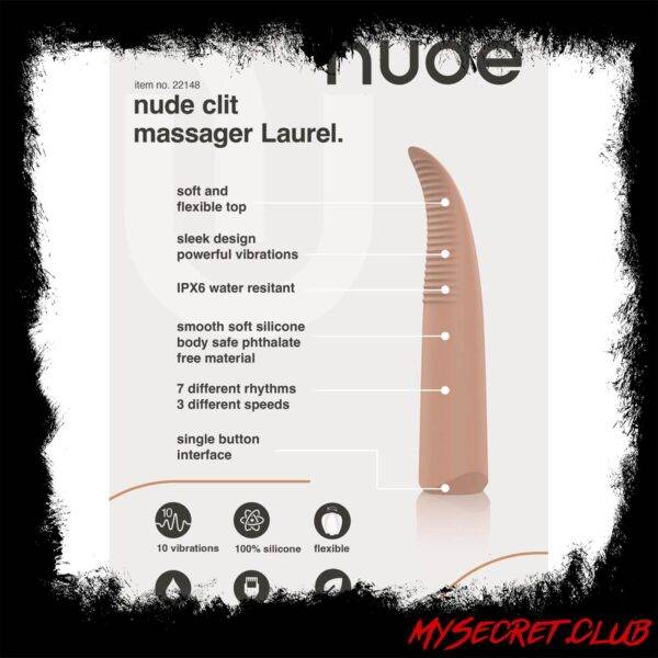 Nude Laurel Mini Travel Massager