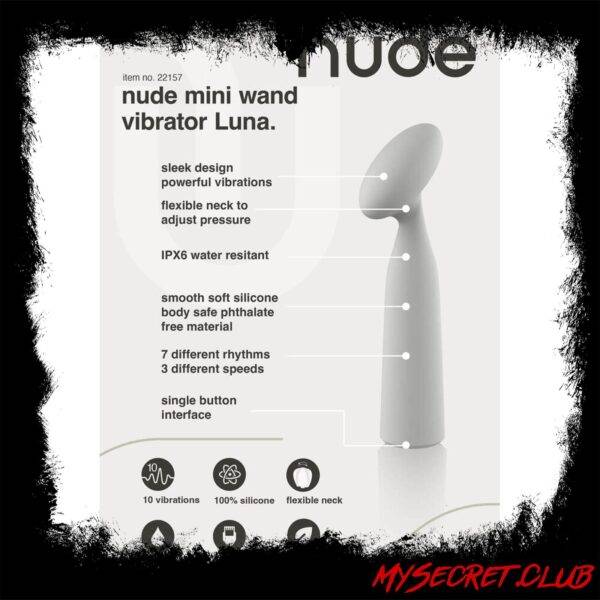 Nude Luna Mini Wand Vibrator