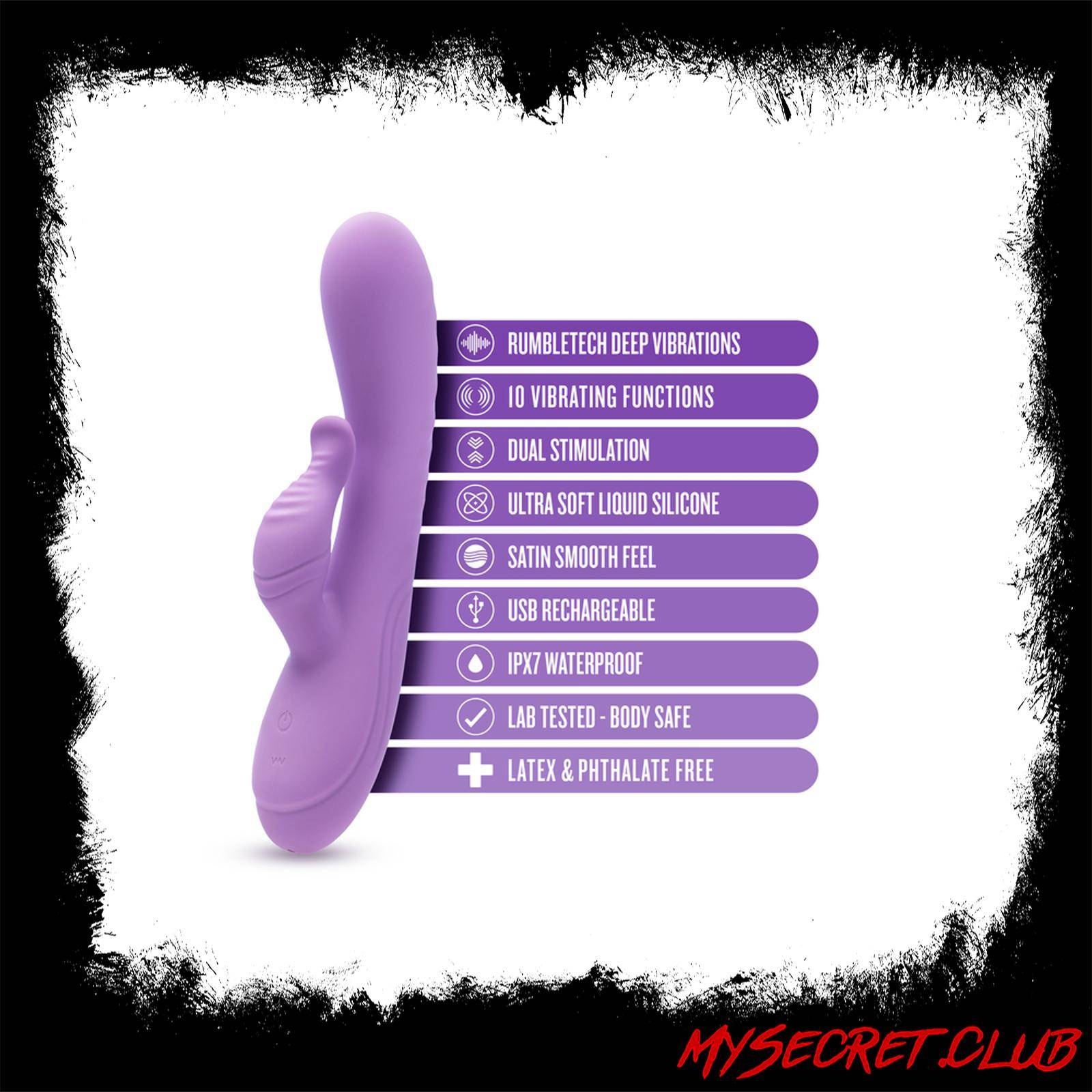 Blush Evelyn Powerful Dual Stimulator Vibe