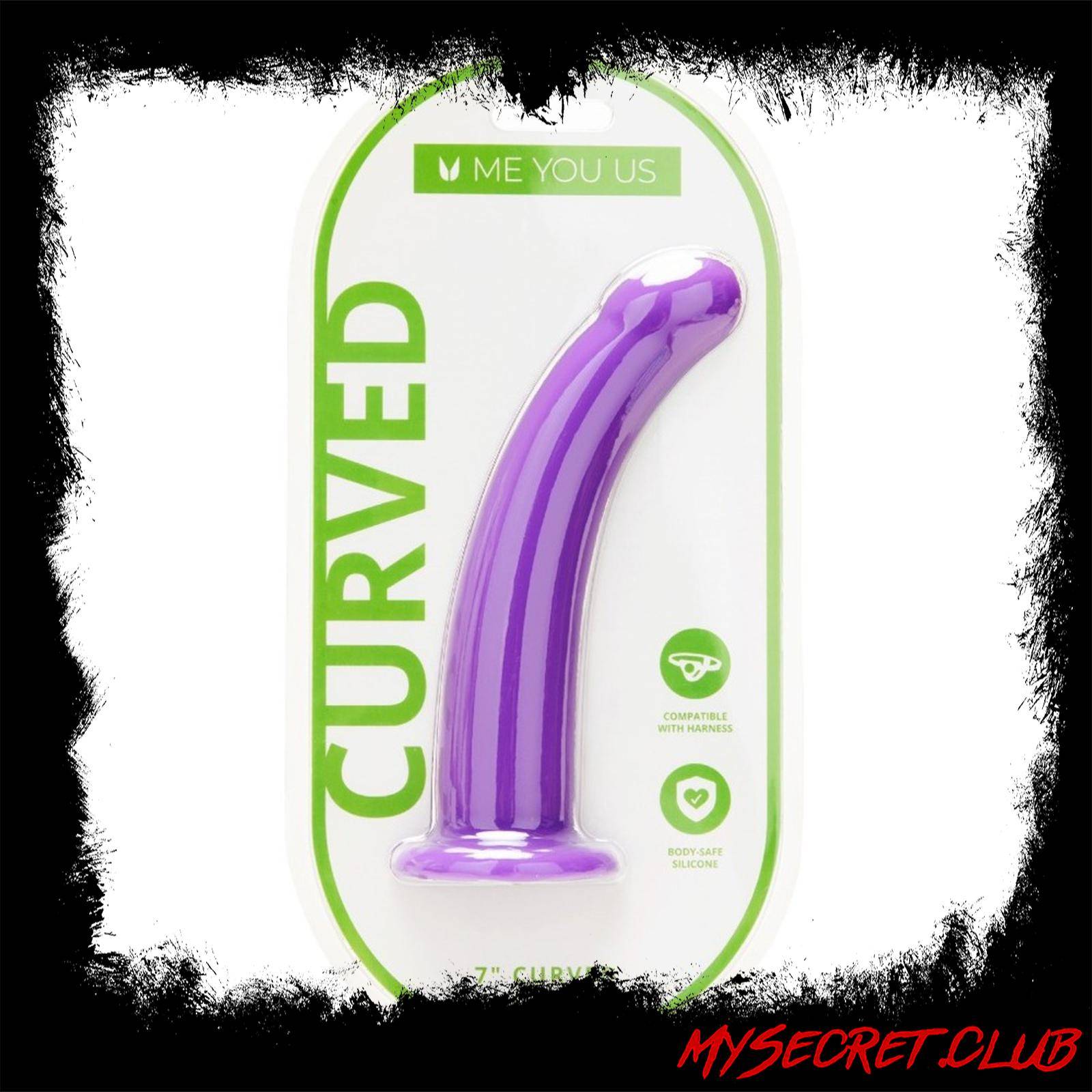 Me You Us 7 Inch Curved Silicone Dildo