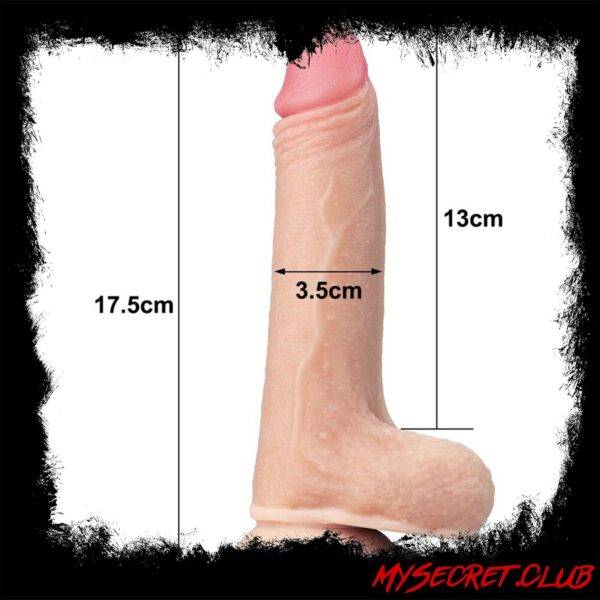 Lovetoy Sliding Skin Dildo 7 Inch