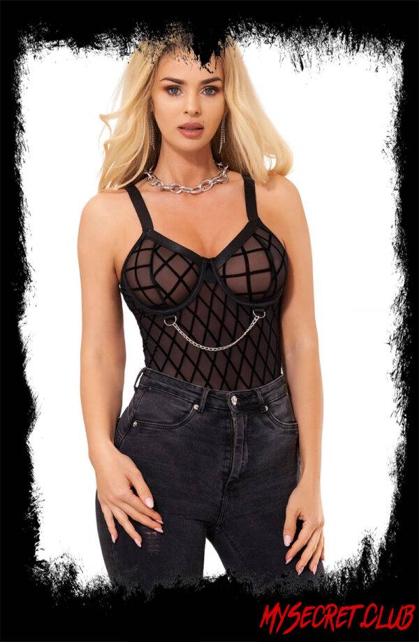 YesX Black Bodysuit