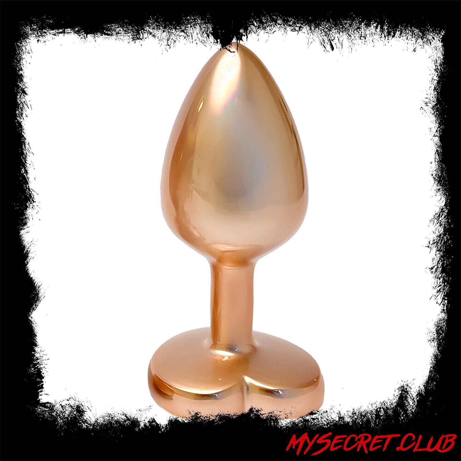 Gleaming Love Pearl Gold Butt Plug Small