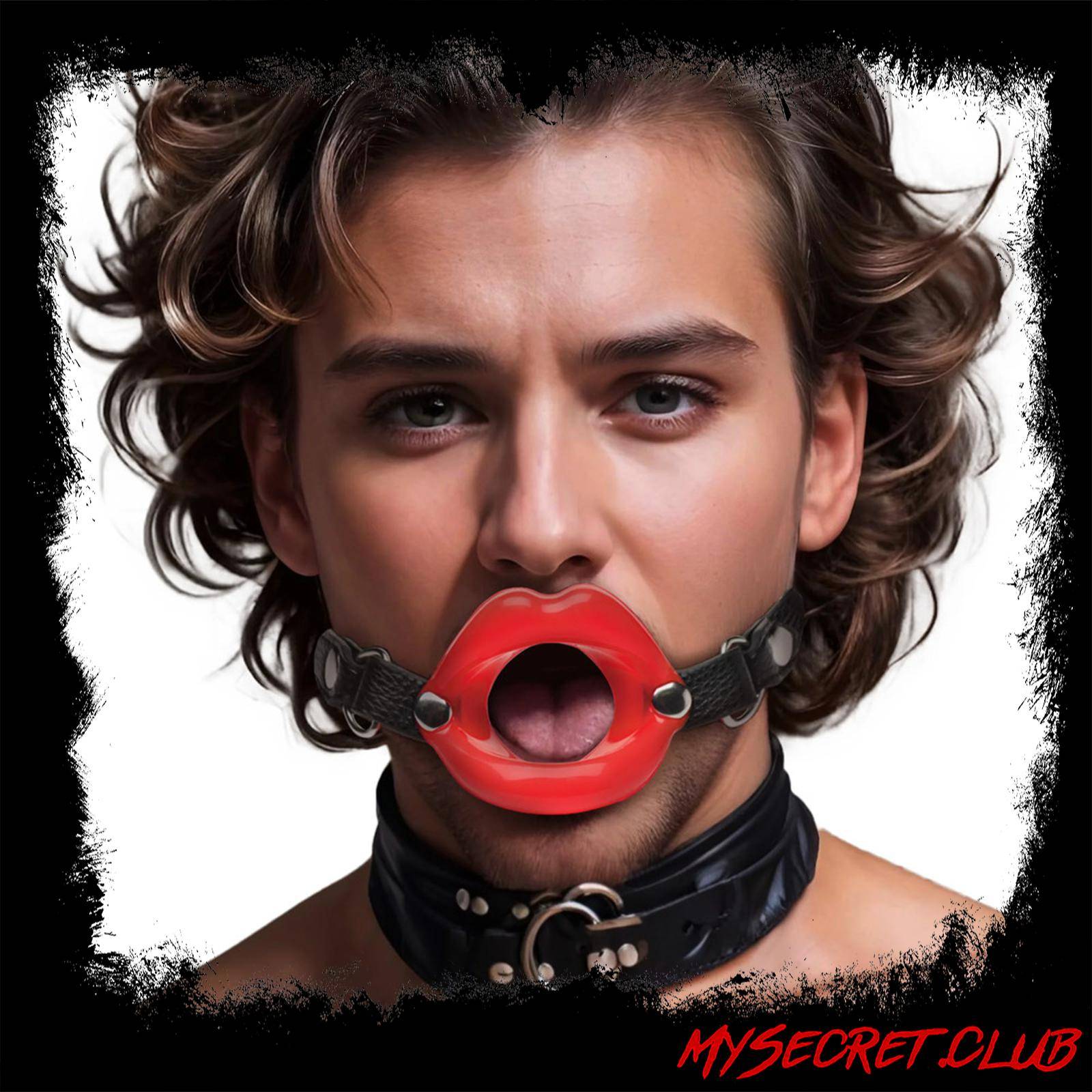 Juicy Lips Silicone Open Mouth Gag