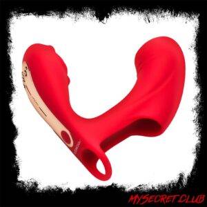 Rose Touch Pulsing Silicone Finger Vibrator