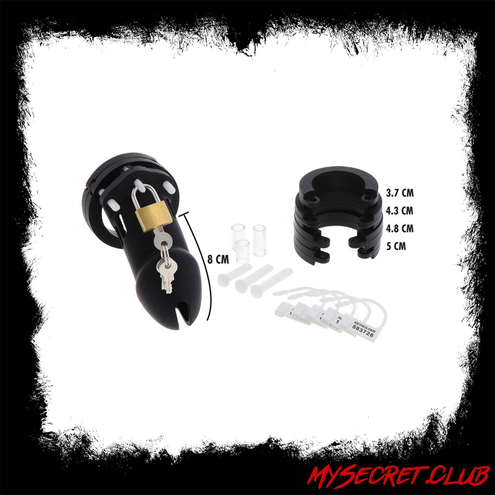 Hidden Desire Extreme Chastity Silicone Cock Cage Large