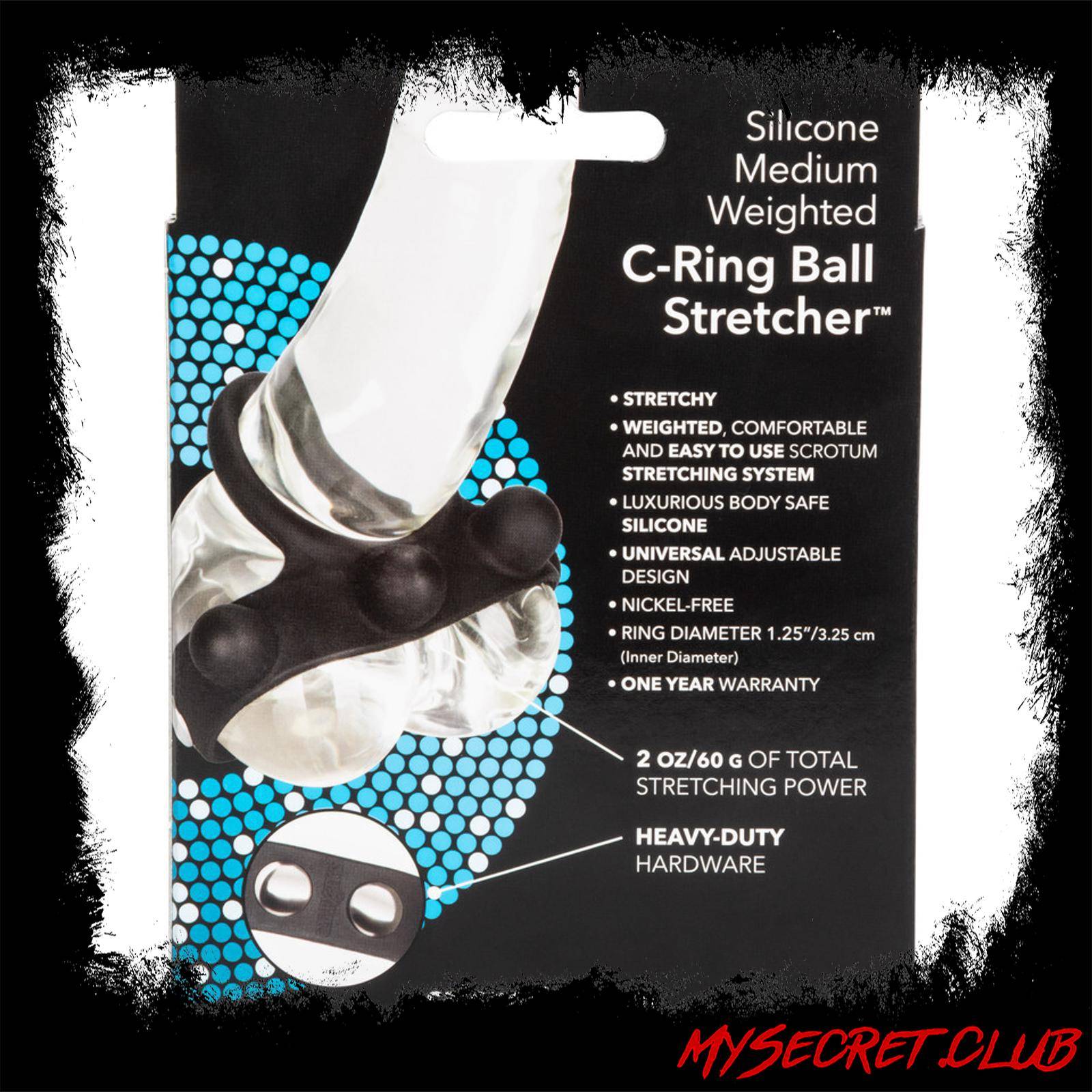 Medium Weighted Penis Ring and Ball Stretcher